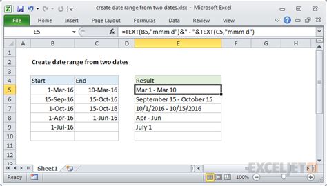 excel create date from text.